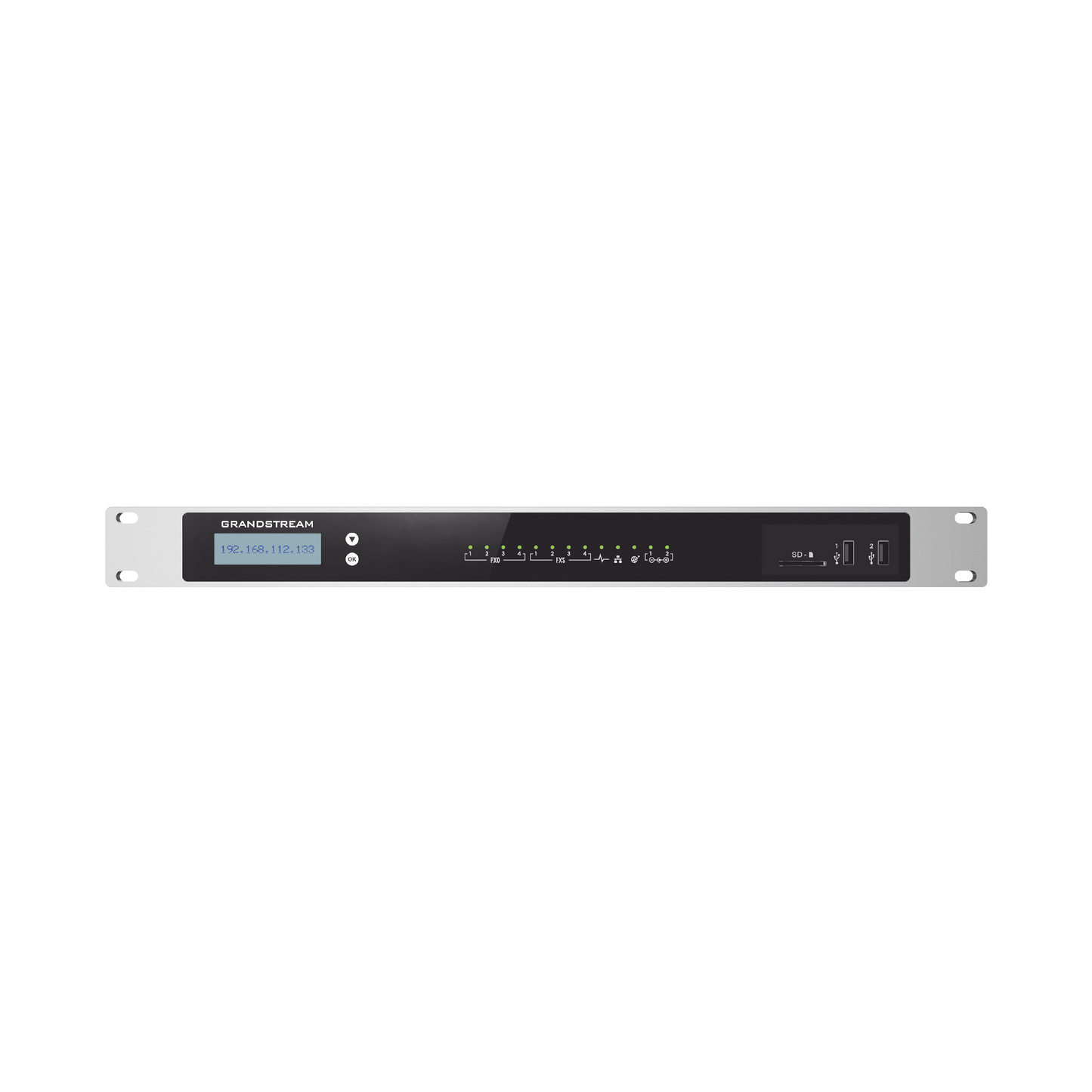 Conmutador IP-PBX para hasta 2000 usuarios y 300 llamadas simultaneas, 4FXO, 4FXS, para solución de comunicaciones unificadas y colaboración