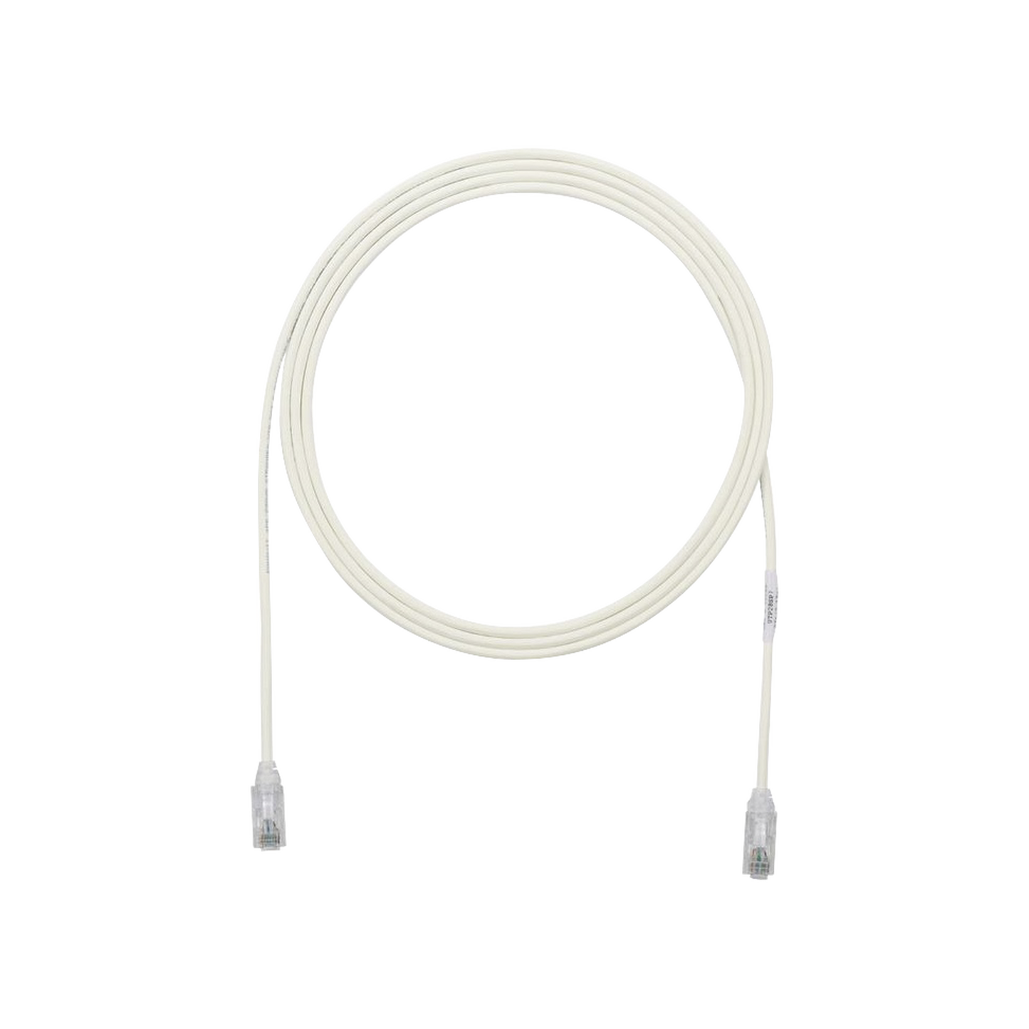 Cable de Parcheo TX6, UTP Cat6, Diámetro Reducido (28AWG), Color Blanco Mate, 17 ft