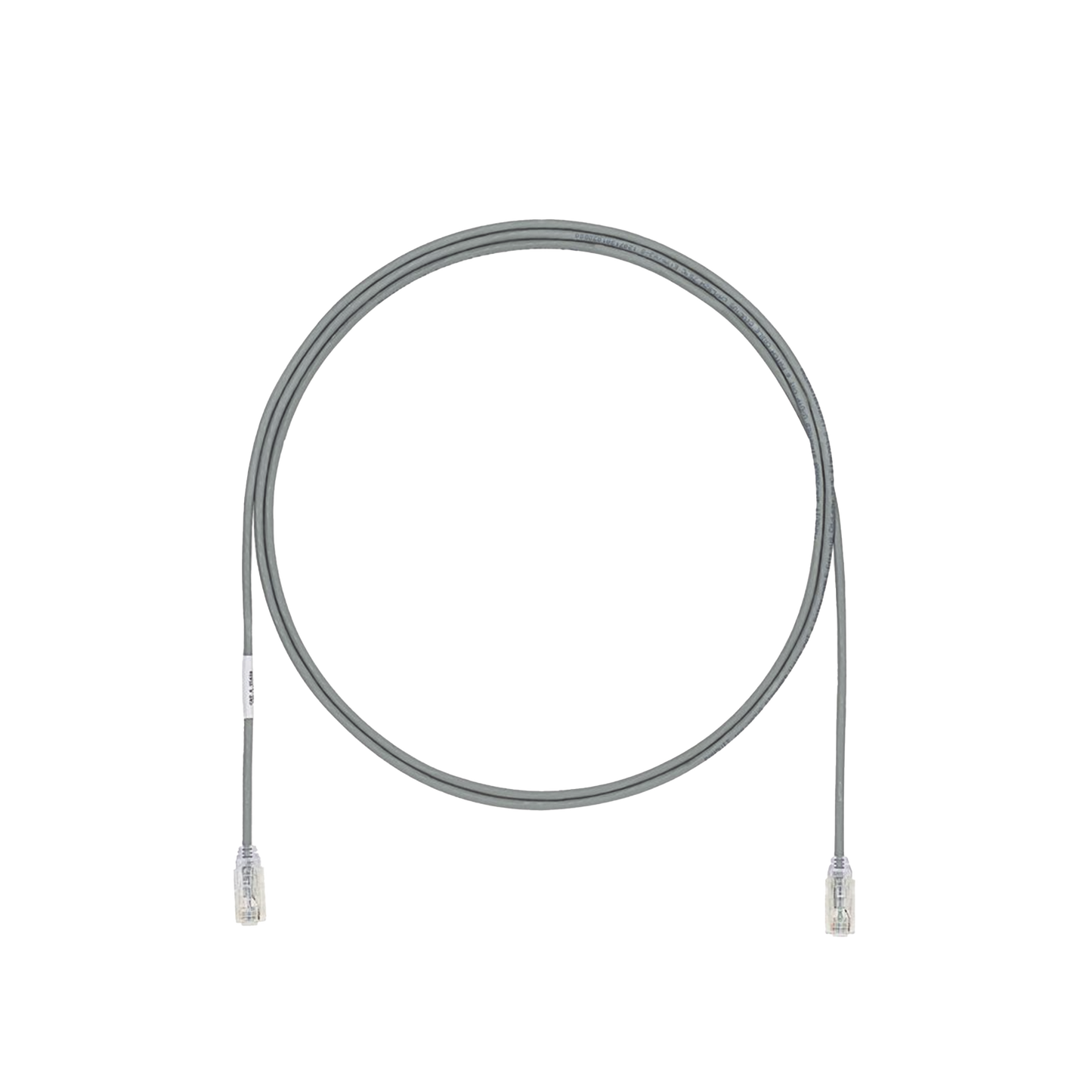 Cable de Parcheo UTP Cat6A, CM/LSZH, Diámetro Reducido (28AWG), Color Gris, 15ft