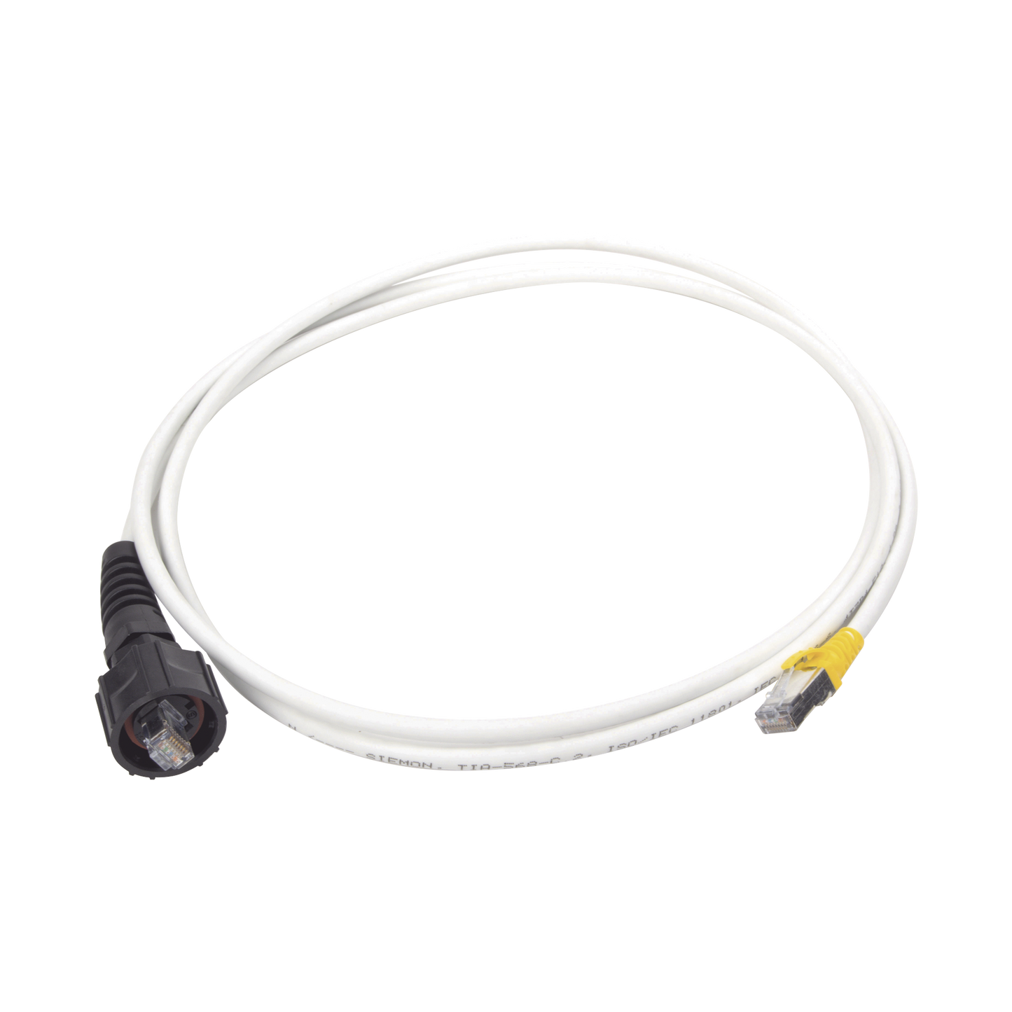 Patch Cord Reforzado Industrial (Ruggedized), Cat6A Blindado S/FTP, CM/LS0H, 3 Ft