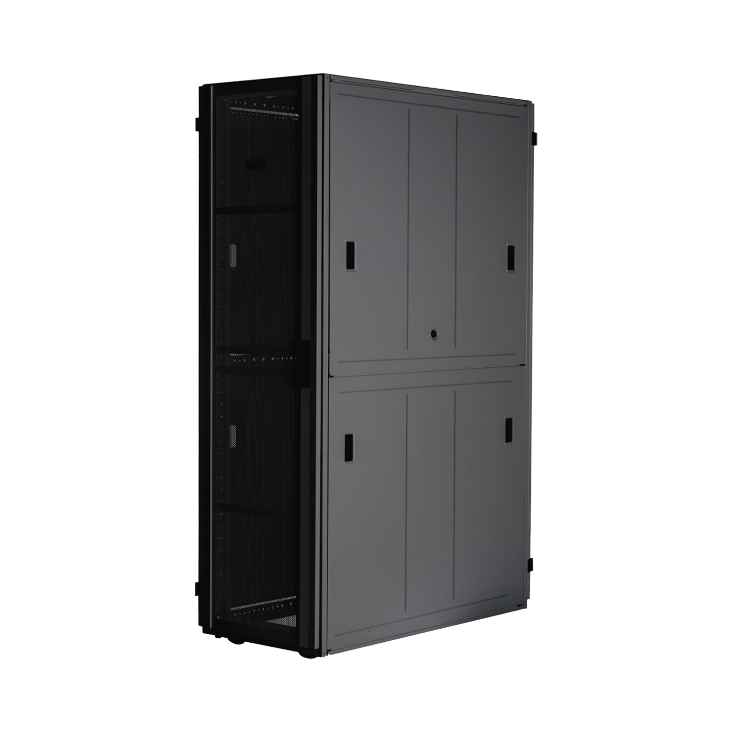 Gabinete FlexFusion™ XGL (Light) para Centros de Datos, 42 UR, 800 mm de Ancho, 1070 mm de Profundidad, Fabricado en Acero, Color Negro