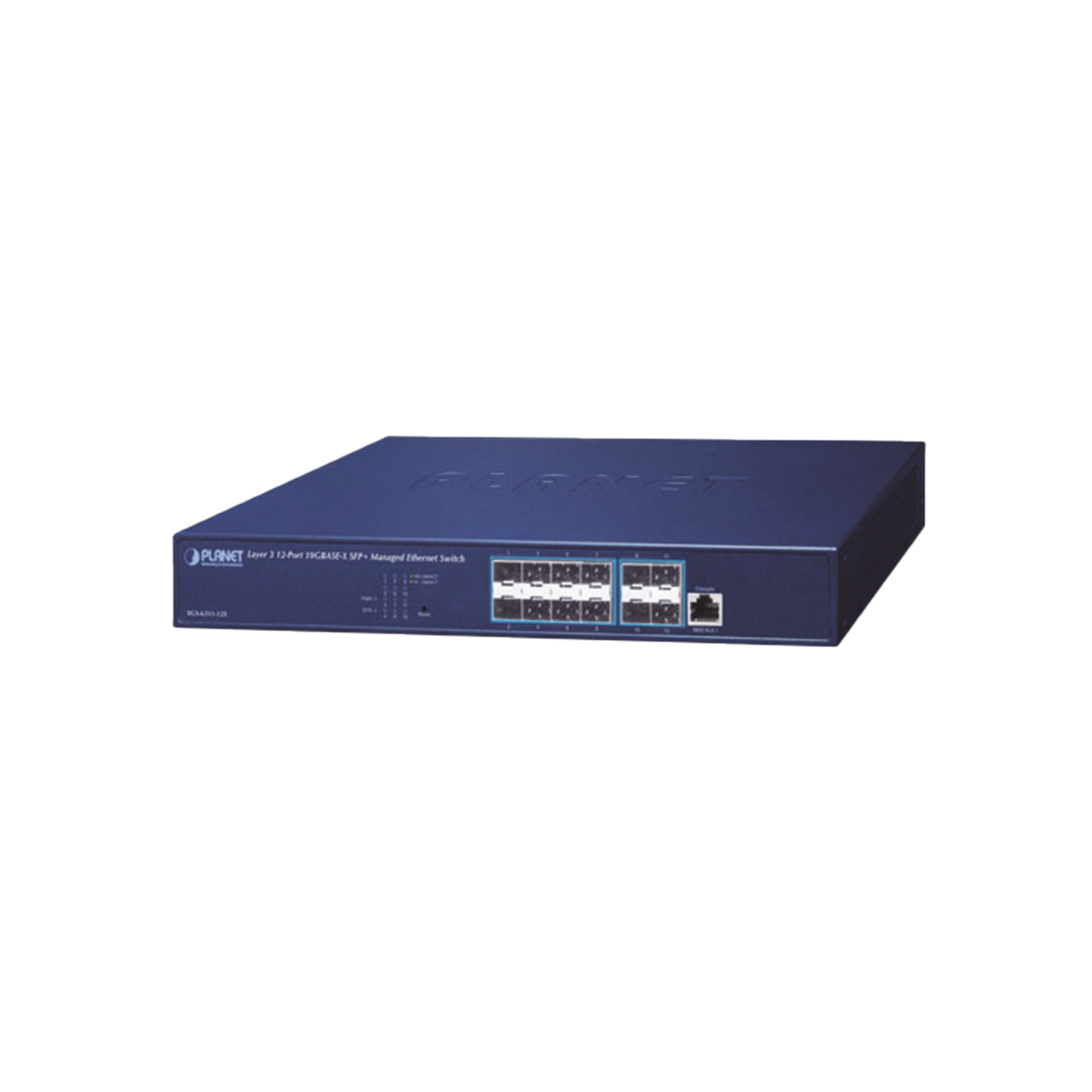 Switch Administrable Capa 3, 12 puertos SFP+ 10G BASE-X, 1 Puerto de Consola RJ45.