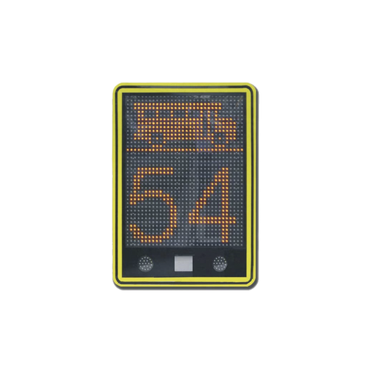 Radar de velocidad de 3 dígitos con mensajes variables y confgurables