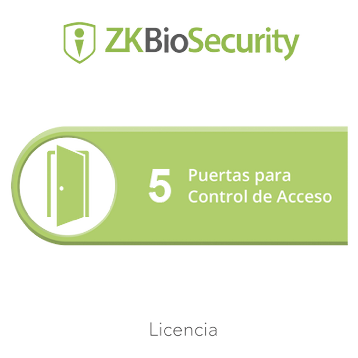 Licencia para ZKBiosecurity permite gestionar hasta 5 puertas para control de acceso
