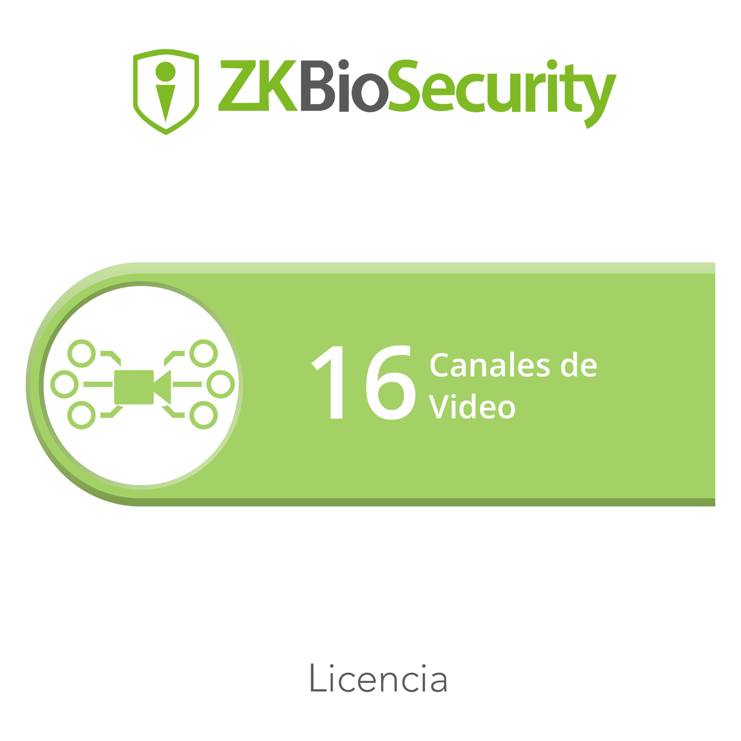 Licencia para ZKBiosecurity para modulo de video hasta 16 canales de video