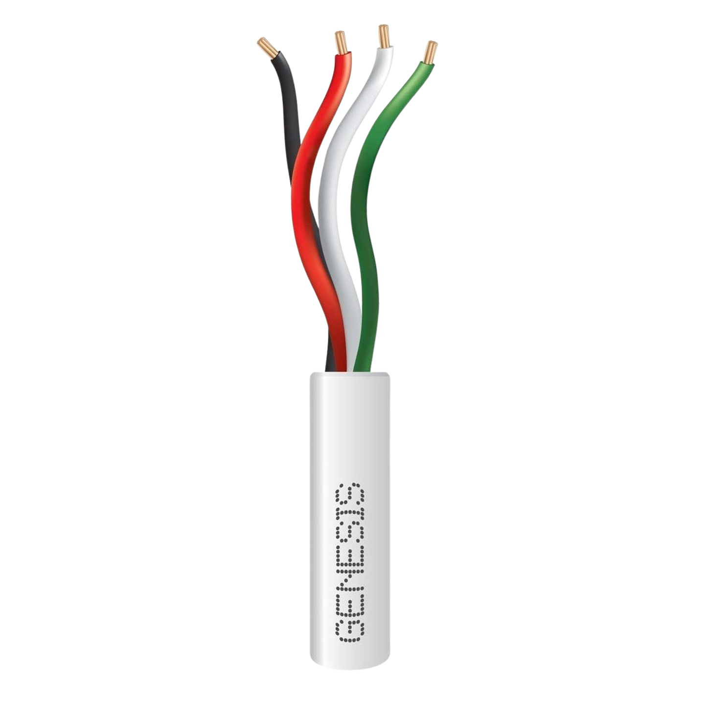 Bobina de 305 Metros /  Cable de Cobre / 4x22 AWG / Riser / Para Interior / Color Blanco / Para Aplicaciones de Alarmas de Intrusión y Automatización