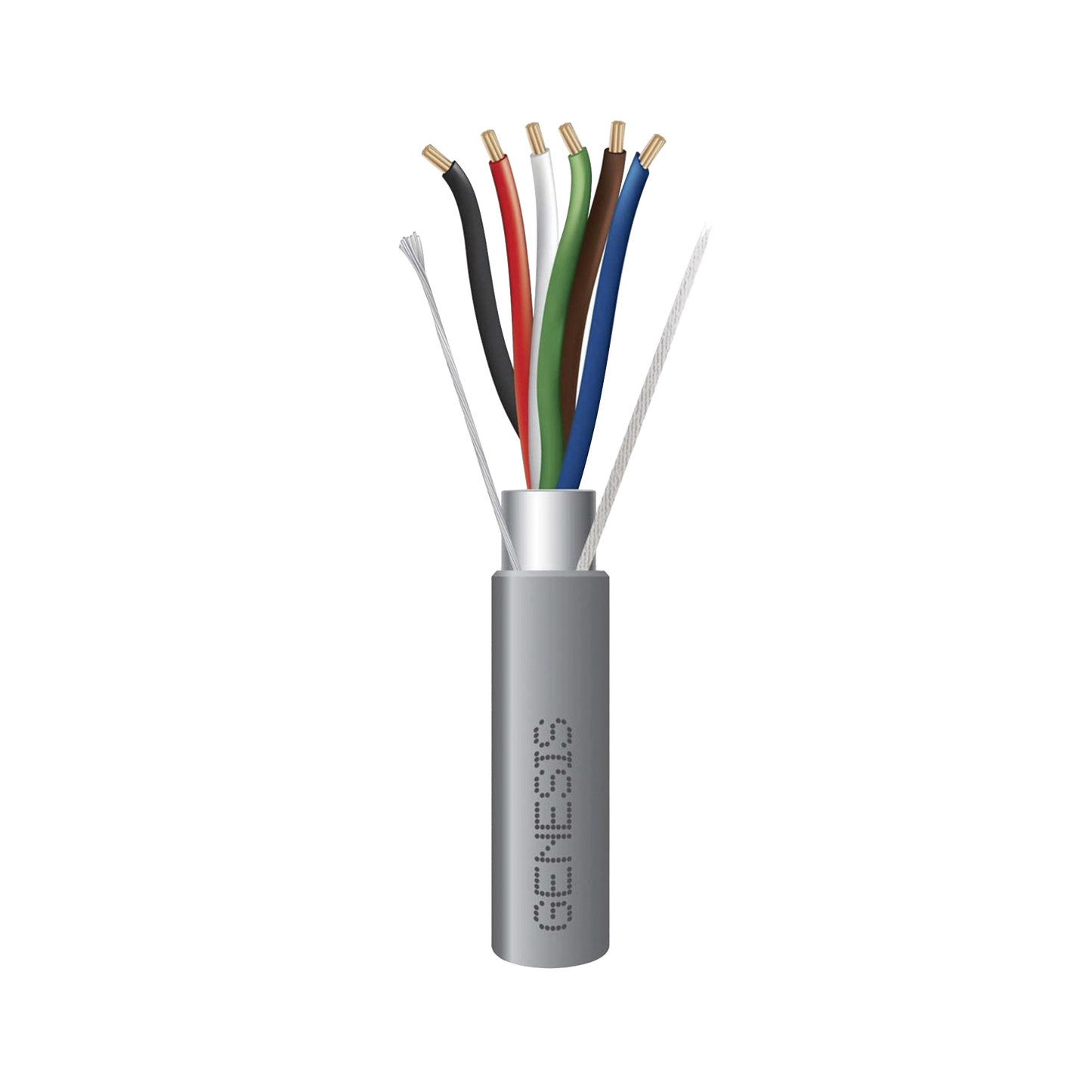 Bobina de 152 Metros de Cable / 6x22 AWG BLINDADO / Color Gris / Para Aplicaciones de Audio, Seguridad y Control