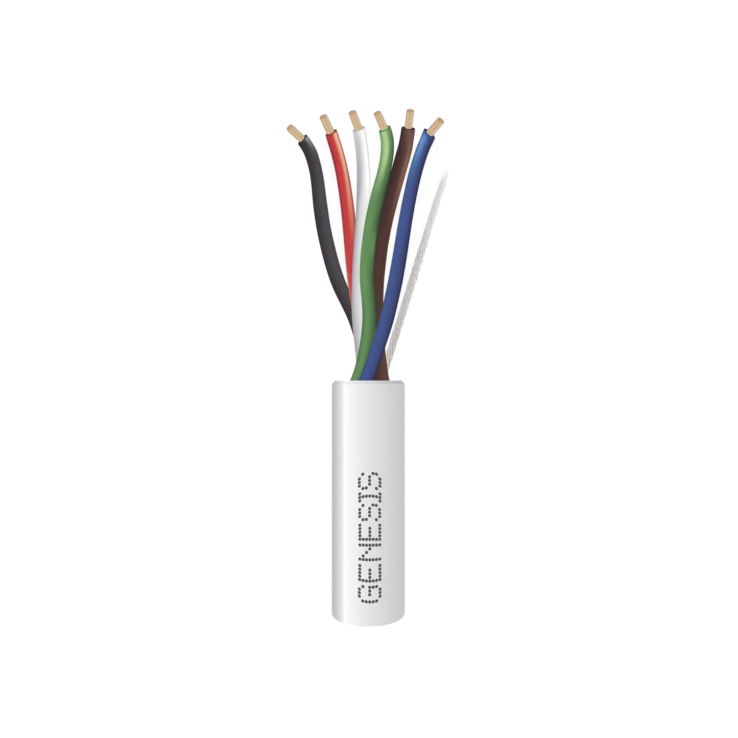 Bobina de 305 Metros / Cable de Cobre / 6x18 AWG  / Para Interior / Color Blanco / Para Aplicaciones de Alarmas de Intrusión/Control de Acceso/ Automatización / Interfonos y Tv Porteros