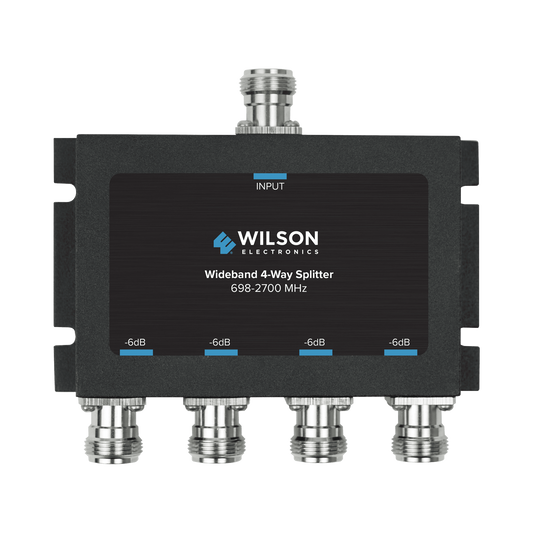 Divisor de 4 salidas, 50 Ohm, 700-2700MHz conector N-Hembra