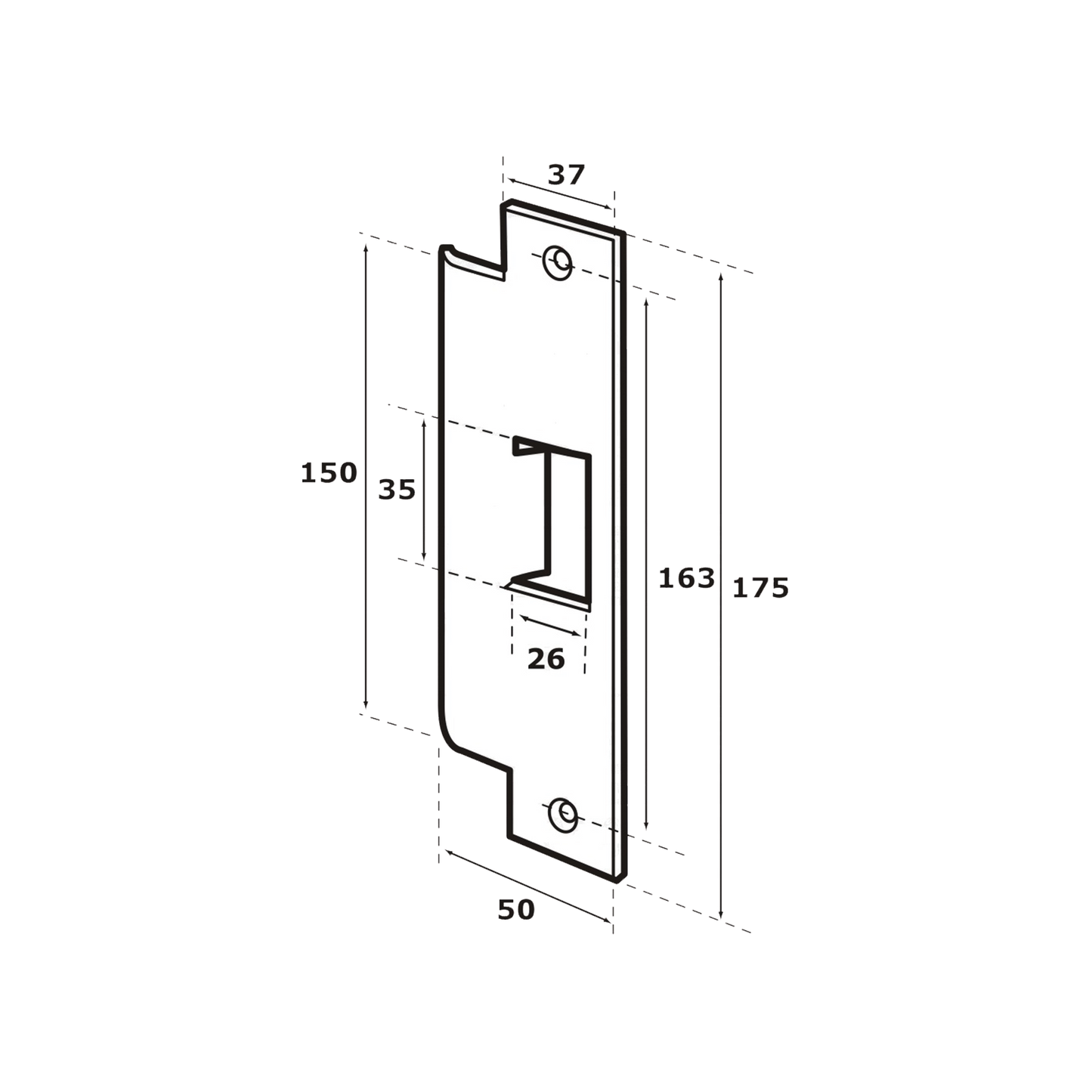 Contra para Cerradura Abloy (ABLEL410)