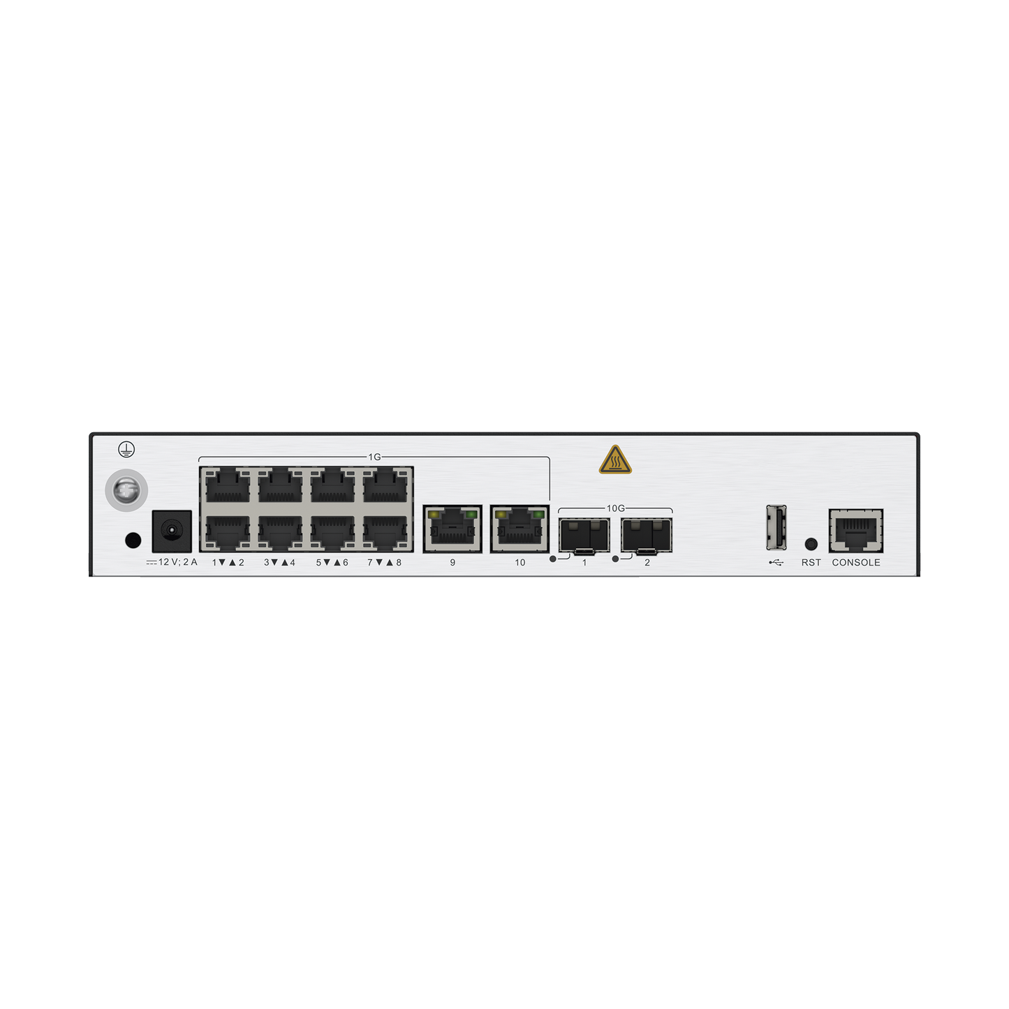 HUAWEI eKit - Controladora de Puntos de Acceso / 10 puertos 10/100/1000 Mbps / 2 puertos 10GE SFP+ / Hotspot 2.0 / Roaming Capa 2 y 3 / Rendimiento 10 Gbps / Soporta 128 APs / Hasta 1024 Clientes