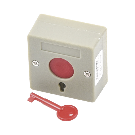 Botón de Pánico a Prueba de Fuego / Restablecimiento con Llave / Tamaño Compacto para Fácil Instalación