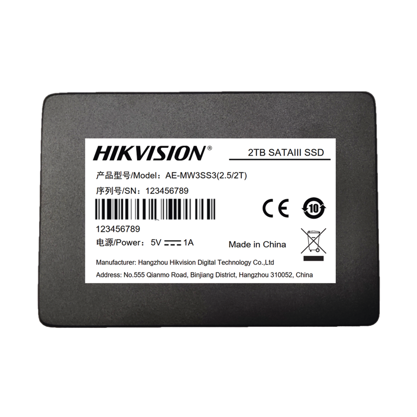 SSD PARA Videovigilancia Móvil / 1024 GB / 2.5" / Alto Performance / Uso 24/7 / Resistente en Alta Temperaturas
