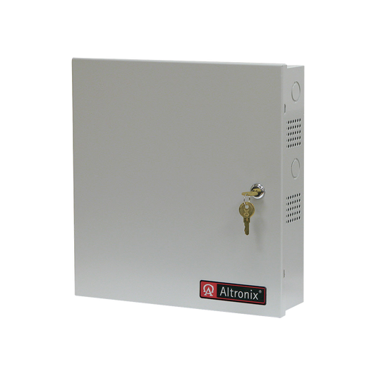 Fuente de poder 12 ó 24 Vcc @ 6 A / 16 salidas de CD / Ideal para aplicaciones de CCTV / Con capacidad de baterías de respaldo / Requieren batería