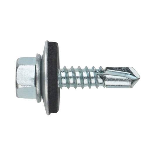 Tornillo Punta Broca Sello Montado 6.5 X 50 mm (1/4" X 2") Caj. C/100pz.