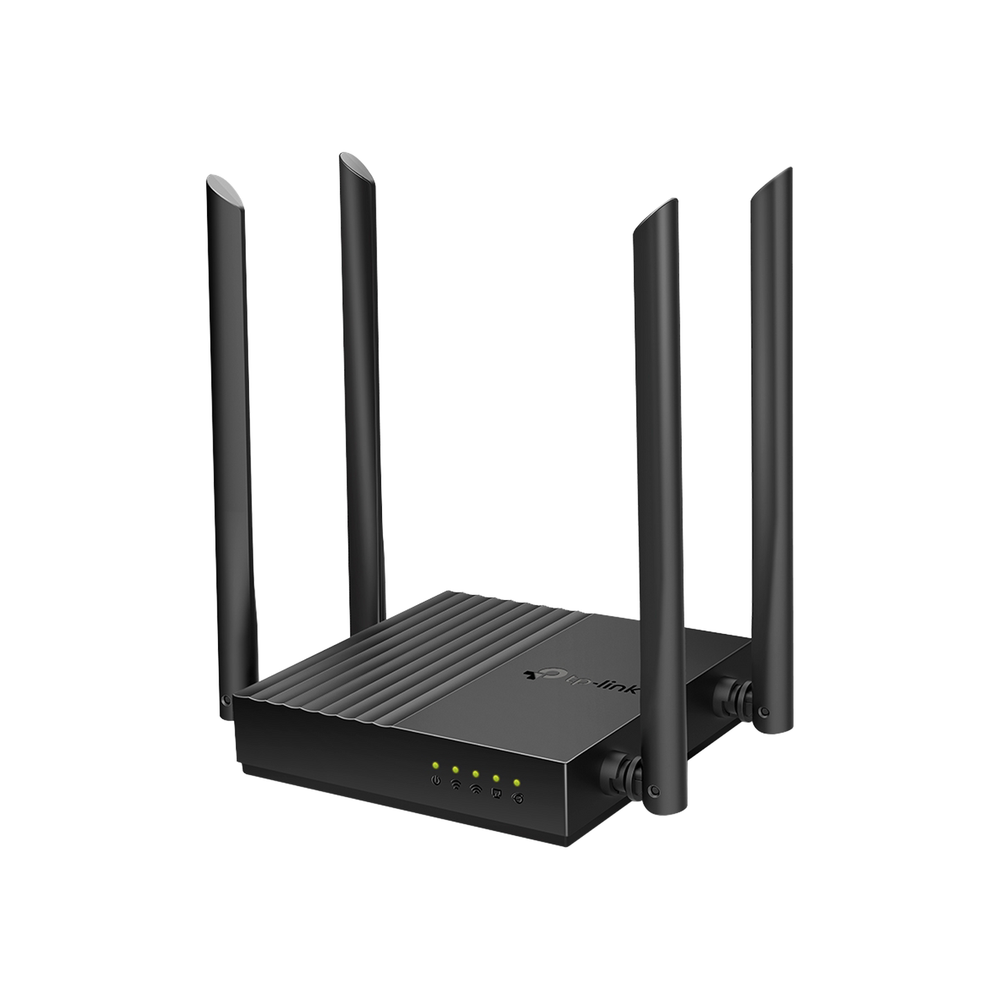 Router inalámbrico AC 1200 doble banda MU-MIMO, 1 puerto WAN 10/100/1000 Mbps Y  4 puertos LAN 10/100/1000 Mbps