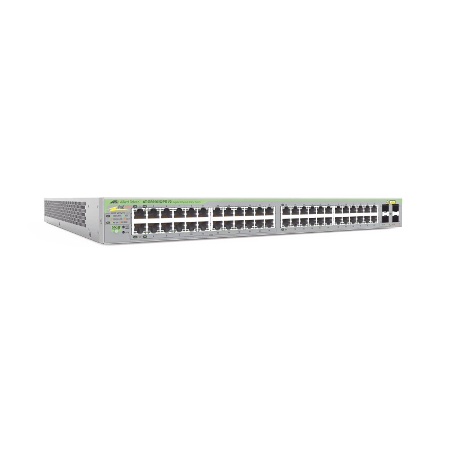 Gigabit webSmart switch, 48 Puertos PoE+ 10/100/1000T, 4 Puertos SFP