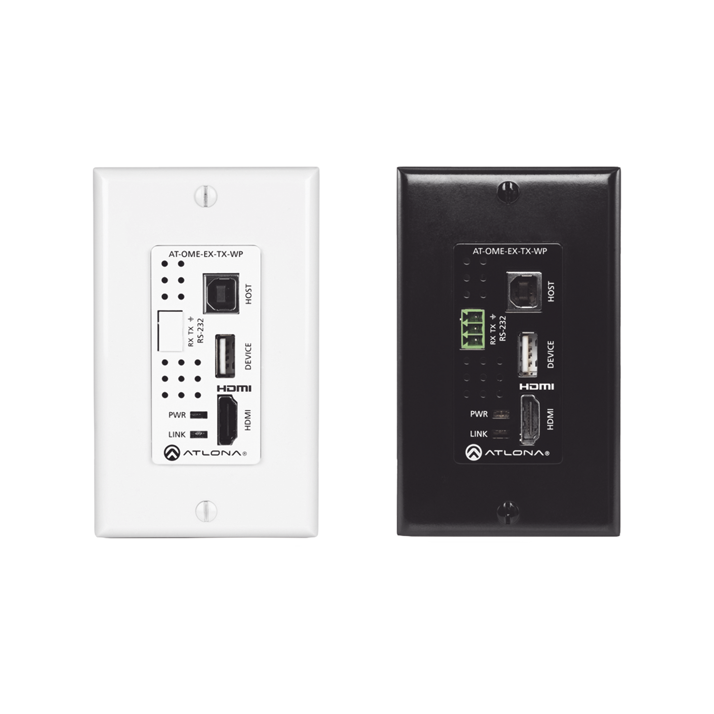 Transmisor HDBaseT de placa de pared para HDMI con USB