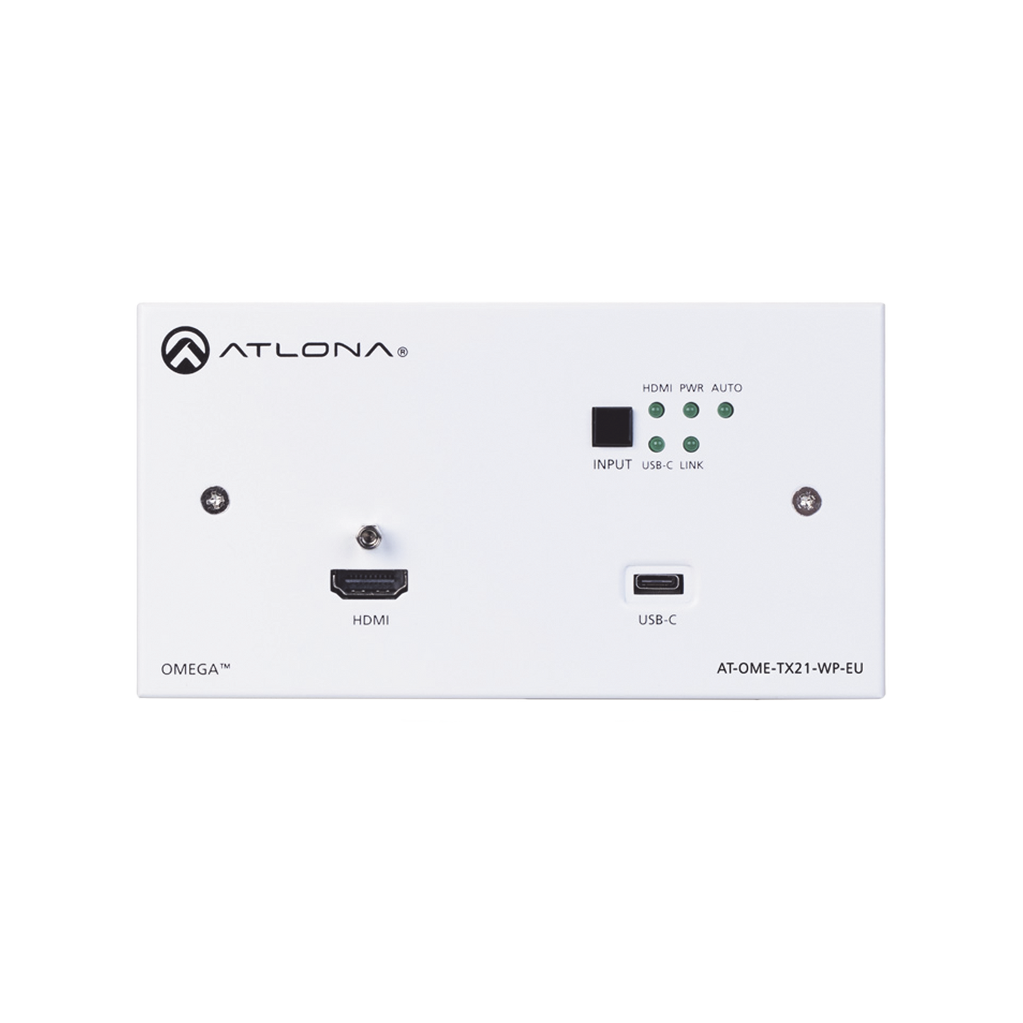 Transmisor HDBaseT de placa de pared para HDMI y USB-C EU/UK