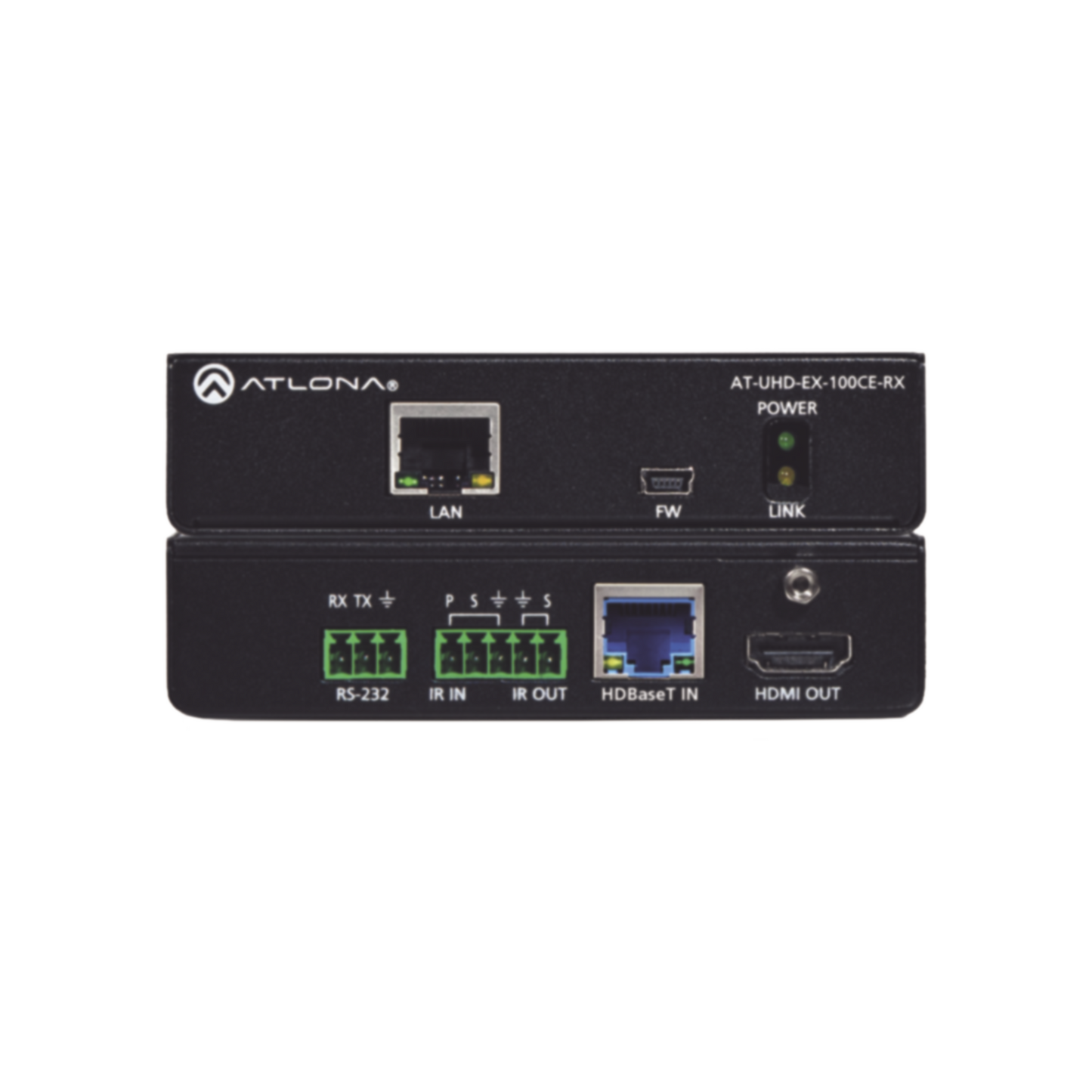 Receptor HDBaseT 4K/UHD HDMI sobre 100 M con Ethernet, control y PoE