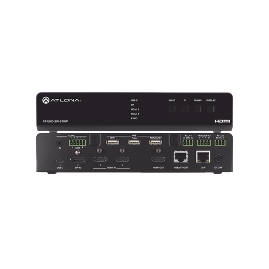 FIVE-INPUT UNIVERSAL SWITCHER WITH WIRELESS PRESENTATION LINK EU MODEL