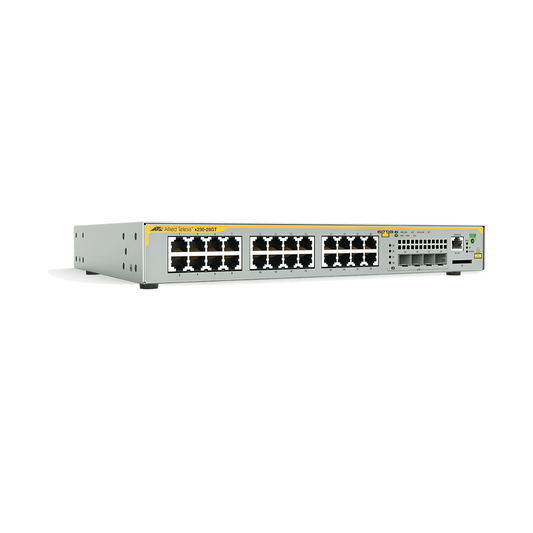 Switch Administrable Capa 3, 24 puertos 10/100/1000 Mbps + 4 puertos SFP Gigabit