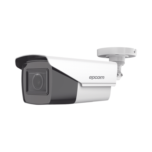 Bala TURBOHD 5 Megapixel / Lente Mot. 2.7 a 13.5 mm / 40 mts IR EXIR / dWDR / TVI-AHD-CVI-CVBS / Exterior IP67  / 12 Vcc / 24 VCA