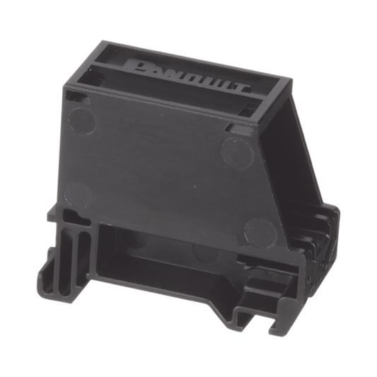 Adaptador de 1 Puerto, Para Conectores Tipo Mini-Com, Montaje en Riel Din Estándar de 35mm, Color Negro