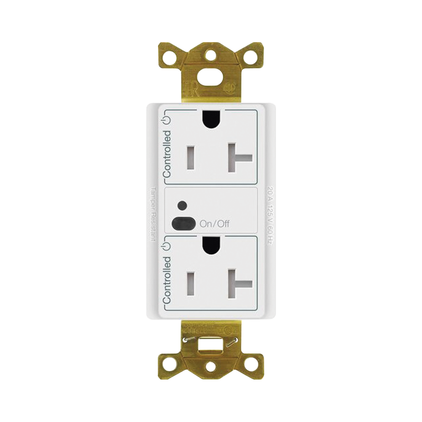 Receptáculo con señal inalámbrica ClearConnect Lutron VIVE / 20 A, control inteligente en 1 conector.