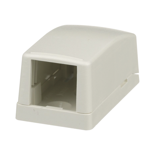 Caja de Montaje en Superficie, Para 1 Módulo Mini-Com, Color Blanco Mate