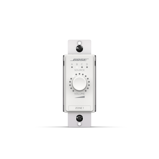 (808930-0210) ControlCenter Controlador de volumen y seleccion de fuente (A/B/C/D) de zona digital Blanco