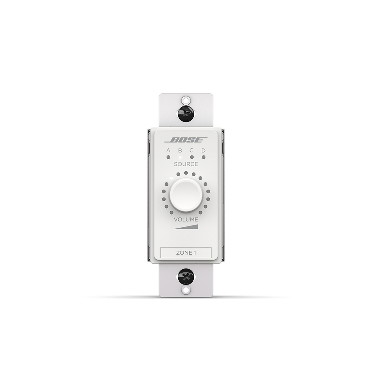 (808930-0210) ControlCenter Controlador de volumen y seleccion de fuente (A/B/C/D) de zona digital Blanco
