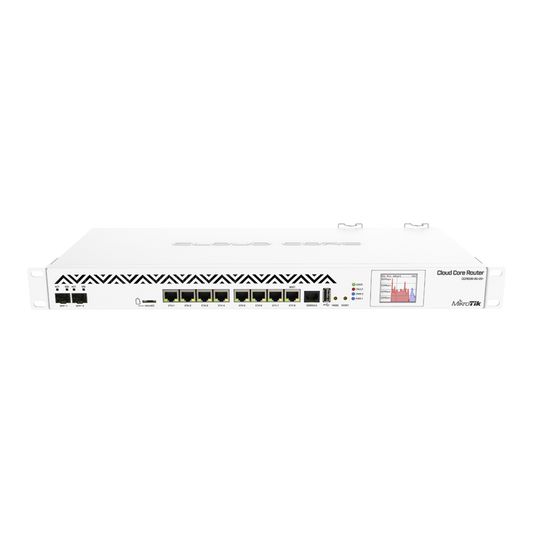 (CCR1036-8G-2S+EM) Cloud Core Router, CPU 36 Nucleos, 8 puertos Gigabit Ethernet, 2 puertos SFP+ y 8 GB Memoria