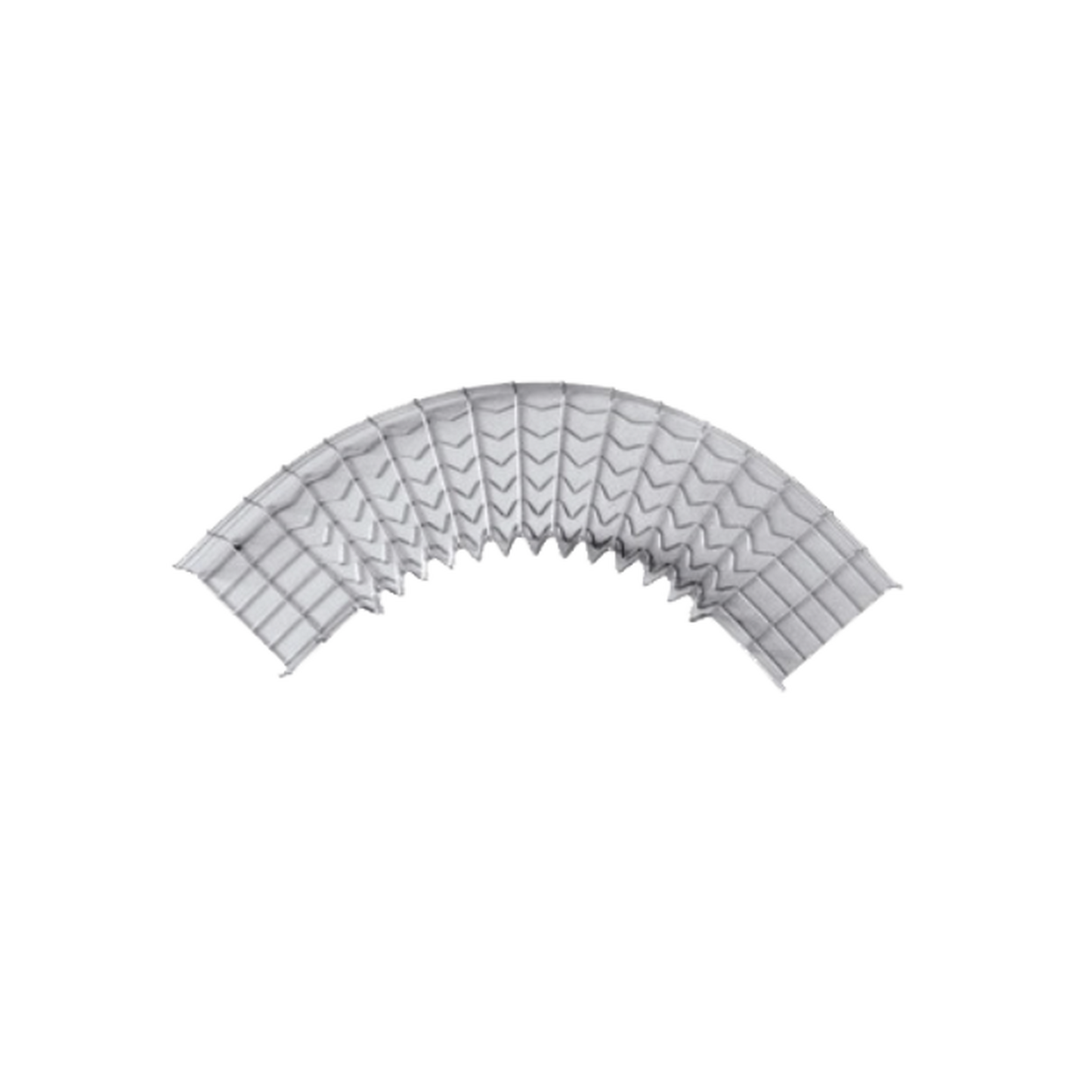 Curva pre-fabricada de 90 grados; 54/150 mm de ancho