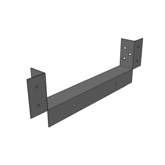 Conector de Escalera de Aluminio a Tablero (Caja) / Peralte 3 1/4" / Ancho 12" / Incluye Tornillería