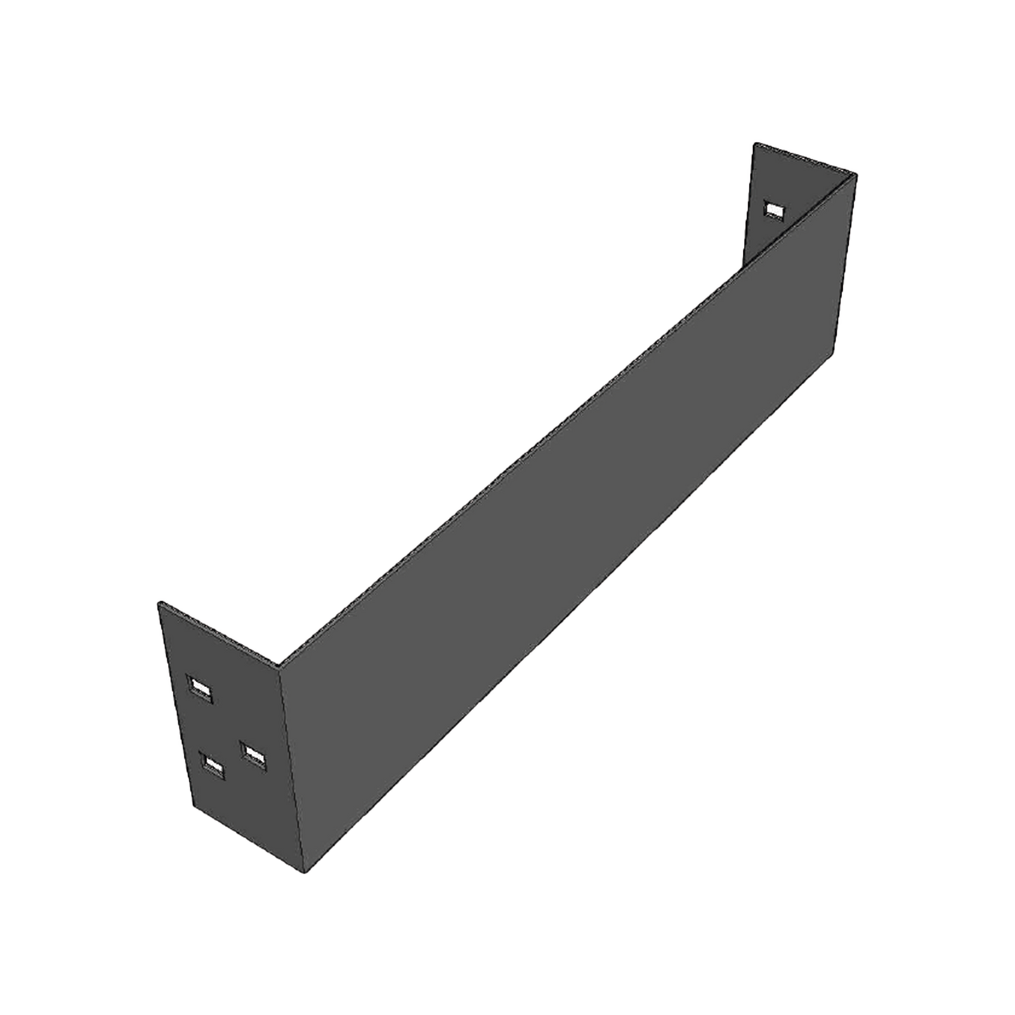 Placa de Cierre para Escalera de Aluminio / Peralte 3 1/4" / Ancho 6" / Incluye Tornillería