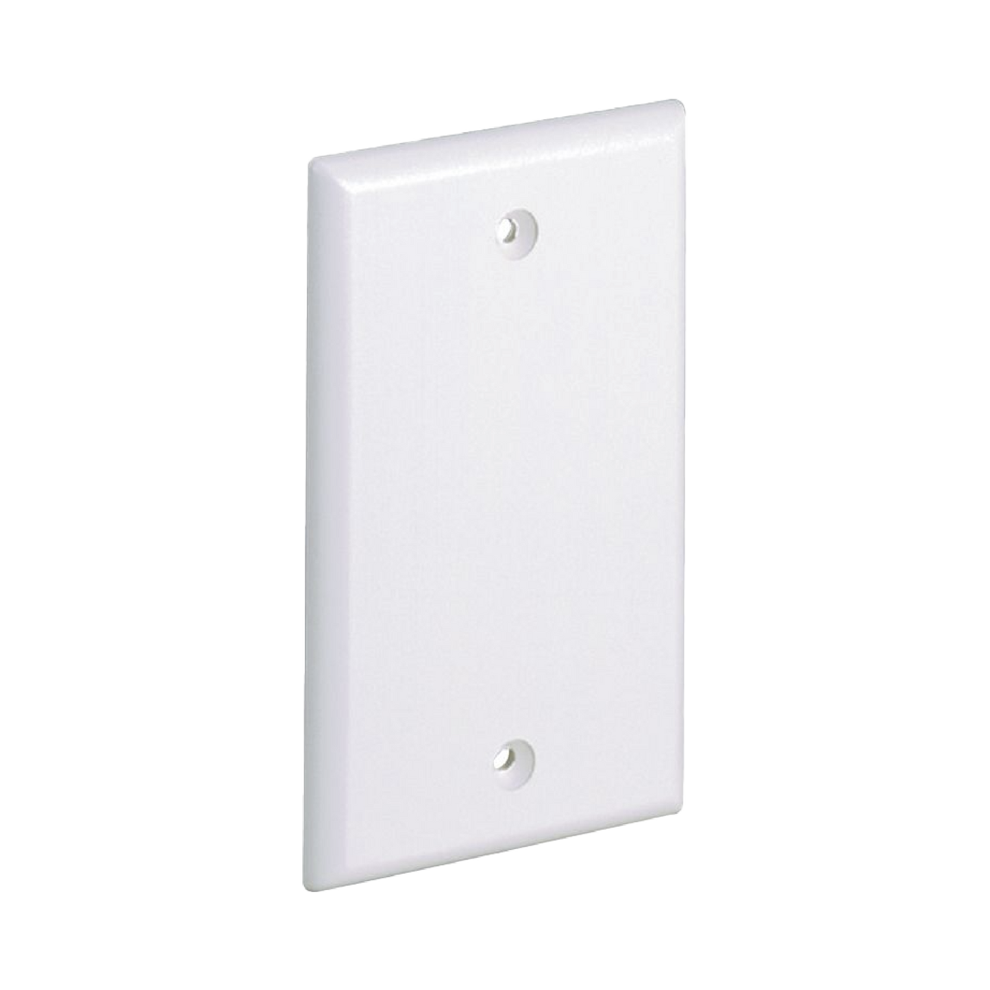 Placa de Pared Ciega Universal, Material ABS, Color Blanco