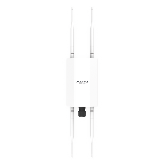 Punto de Acceso Súper WiFi 6 para Exterior,  Hasta 250 m de Cobertura, Doble Banda Simultanea, 574 Mbps en 2.4 GHz y 1.2 Gbps en 5GHz,  256 Usuarios Concurrentes  por Banda