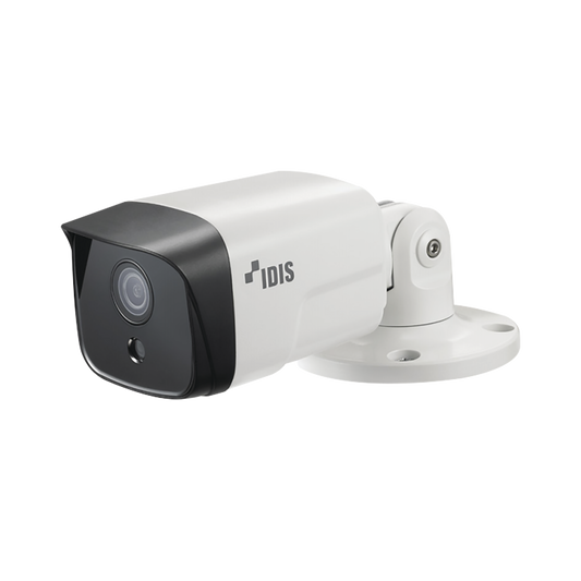 Bala IP 8MP (Intelligent Codec) | Lente Fijo 3.3 mm | microSD (256 GB) | IK10/ Exterior IP67 |  IR 30 m | Entrada/Salida de Alarma | POE | Audio de Dos Vias | ICR Dia/Noche | Videoanalitico Embebidos