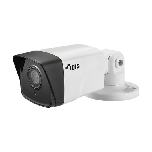 Cámara Bala IP 8 Megapixeles | Lente Fijo 3.3. mm | microSD Hasta 256 GB | IK10/IP67 |  IR 30 m | Entrada/Salida de Alarma | POE | ICR Dia/Noche | Videoanalitico Embebidos | WDR | Cumple con NDAA