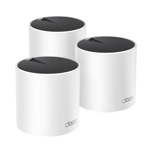 KIT de sistema inalámbrico Deco X55 mesh para hogar, doble banda Wi-Fi 6 (AX), doble puerto Gigabit, 2 antenas internas y compatible con amazon alexa