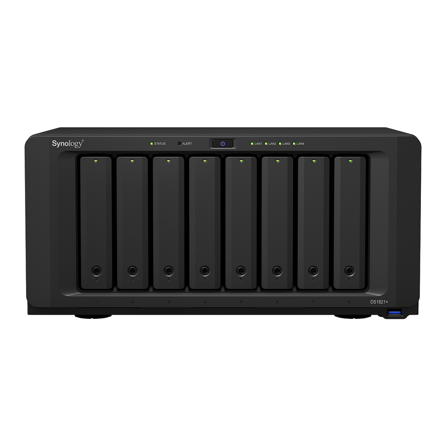 Servidor NAS de 8 Bahías (Expandible a 18 Bahías) / Hasta 324 TB / 4 GB RAM / Servicio Nube Gratis (P2P) / Administración Remota y Respaldo Programado