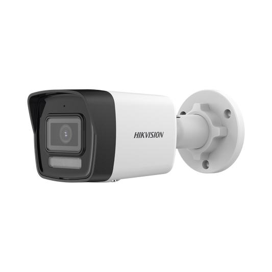 Bala IP 8 Megapixel (4K) / Lente 2.8 mm / Dual Light (30 mts IR + 20 mts Luz Blanca) / Micrófono Integrado / ACUSENSE Lite / Exterior IP67 / H.265 / PoE / ONVIF / Micro SD