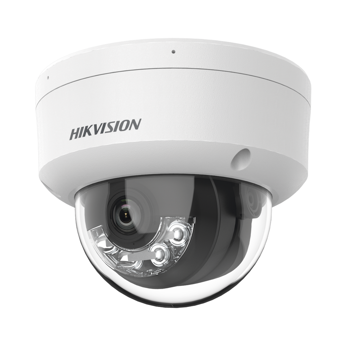 Domo IP 6 Megapixel / Lente 2.8 mm / Dual Light (30 mts IR + 30 mts Luz Blanca) / Micrófono Integrado / Antivandálico IK08 / ACUSENSE Lite / Exterior IP67 / H.265 / PoE / ONVIF / Micro SD