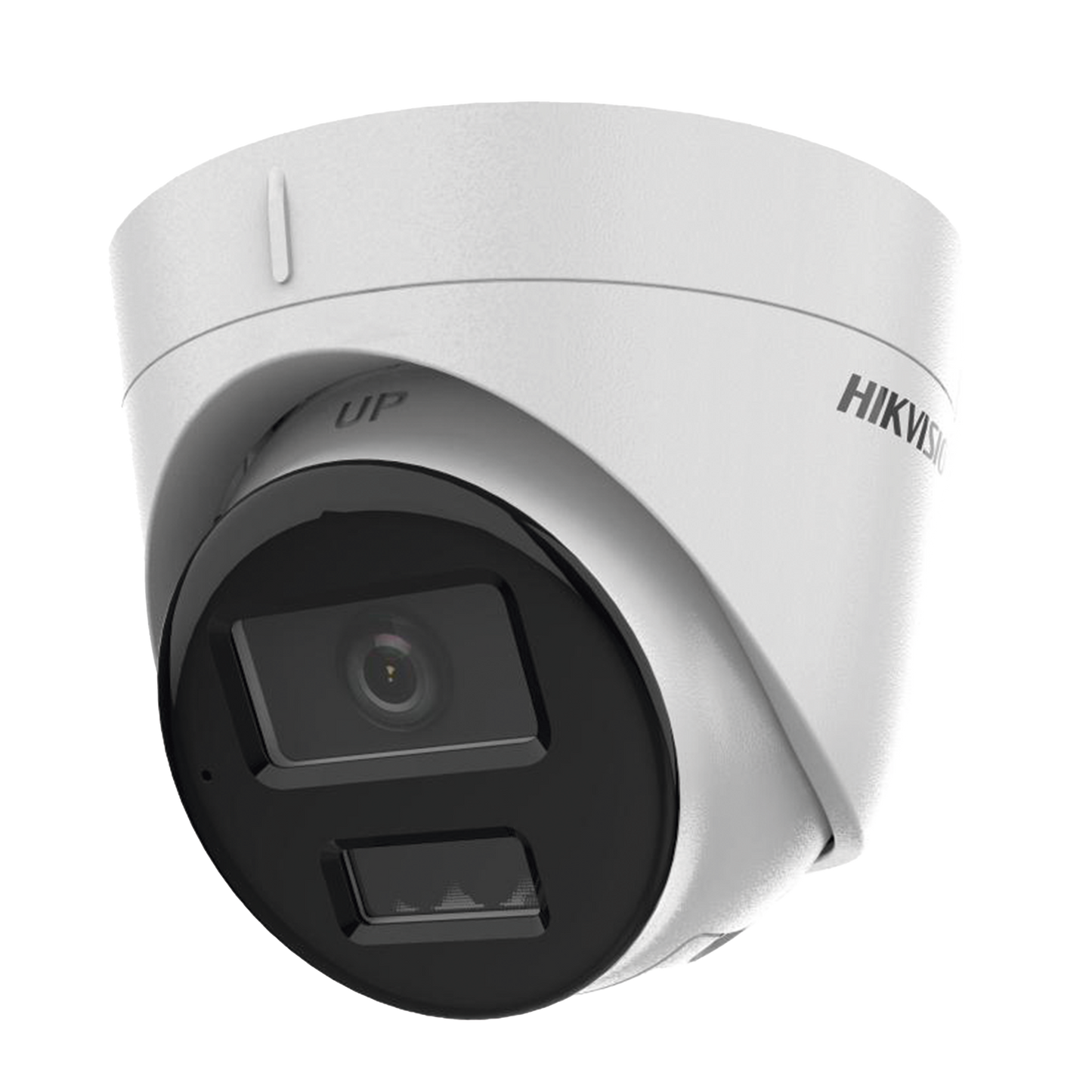 Domo IP 4 Megapixel / Lente 2.8 mm / Dual Light (30 mts IR + 30 mts Luz Blanca) / Micrófono Integrado / Antivandálico IK08 / ACUSENSE Lite / Exterior IP67 / H.265 / PoE / ONVIF / Micro SD