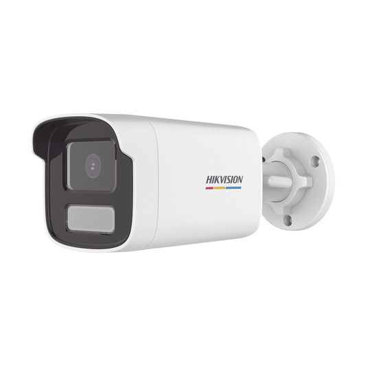 Bala IP 4 Megapixel / ACUSENSE Lite (Detección de Movimiento en Humanos y Vehículos) / Lente 4 mm / Imagen a Color 24/7 / Luz Blanca 50 mts / Exterior IP67 / WDR 120 dB / PoE / Onvif