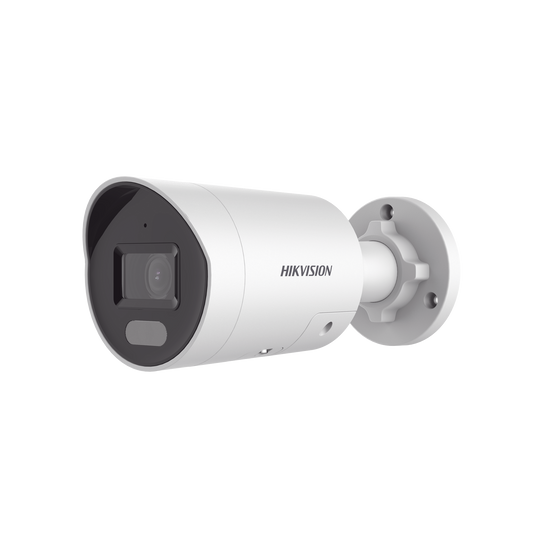 [ PROTECCIÓN ACTIVA ] Bala IP 4 Megapixel / Imagen a Color 24/7 / PoE / Lente 2.8 mm / Luz Blanca 40 mts / Exterior IP67 / Luz Intermitente y Alerta de Audio / Videoanaliticos (Filtro de Falsas Alarmas) / WDR 130 dB / Captura Facial / MicroSD