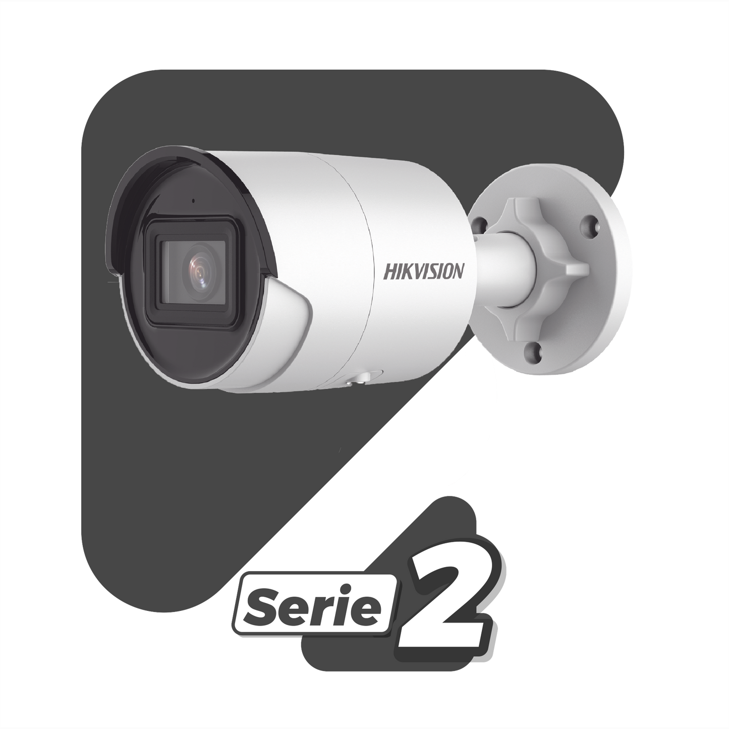 Bala IP 6 Megapixel / Lente 2.8 mm / 40 mts IR EXIR /Exterior IP67 / WDR 120 dB / PoE / Micrófono Integrado / Videoanaliticos (Filtro de Falsas Alarmas) / Metal / MicroSD / ONVIF