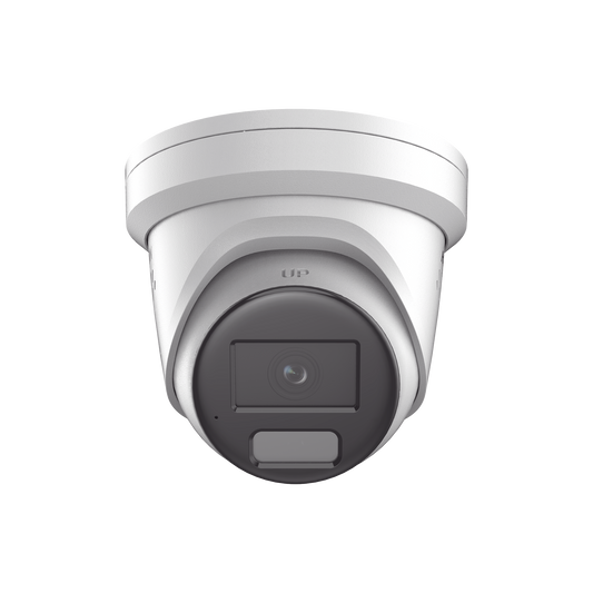 [ PROTECCIÓN ACTIVA ] Turret IP 4 Megapixel / Imagen a Color 24/7 / Lente 2.8 mm / Luz Blanca 40 mts / Exterior IP67 / Luz Intermitente y Alerta de Audio / Micrófono Integrado / Videoanaliticos (Filtro de Falsas Alarmas) / WDR 130 dB / Captu