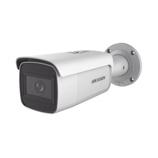 Bala IP 2 Megapixel / Lente Mot. 2.8 a 12 mm / 60 mts IR EXIR / Exterior IP67 / IK10 /  WDR 120 dB / PoE / ACUSENSE (Evita Falsas Alarmas) / Entrada y Salida de Audio y Alarma / MicroSD / ONVIF